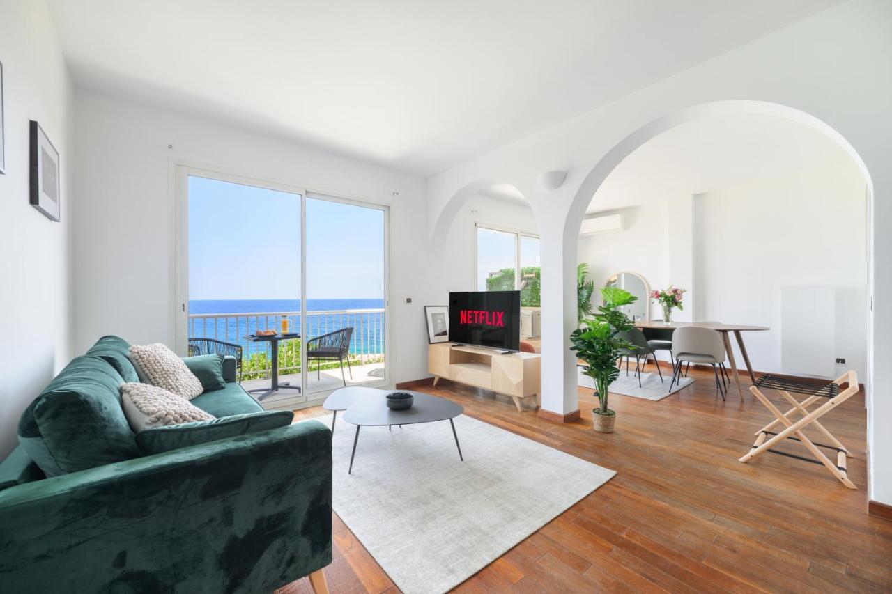Proche Monaco, Vue Mer Et Acces A La Plage Saint-Antoine  Exteriör bild